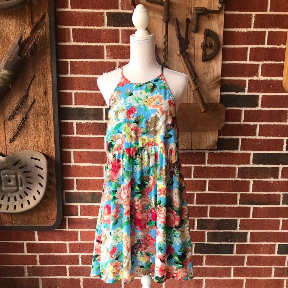 Light Blue Floral Dress
